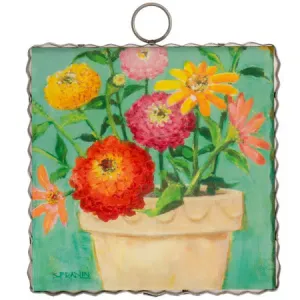 Gallery Mini || Pot of Zinnias