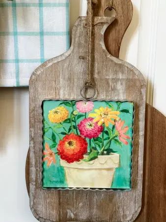 Gallery Mini || Pot of Zinnias