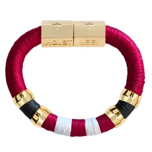 Gameday Bracelet Crimson, Red, Gray, and White