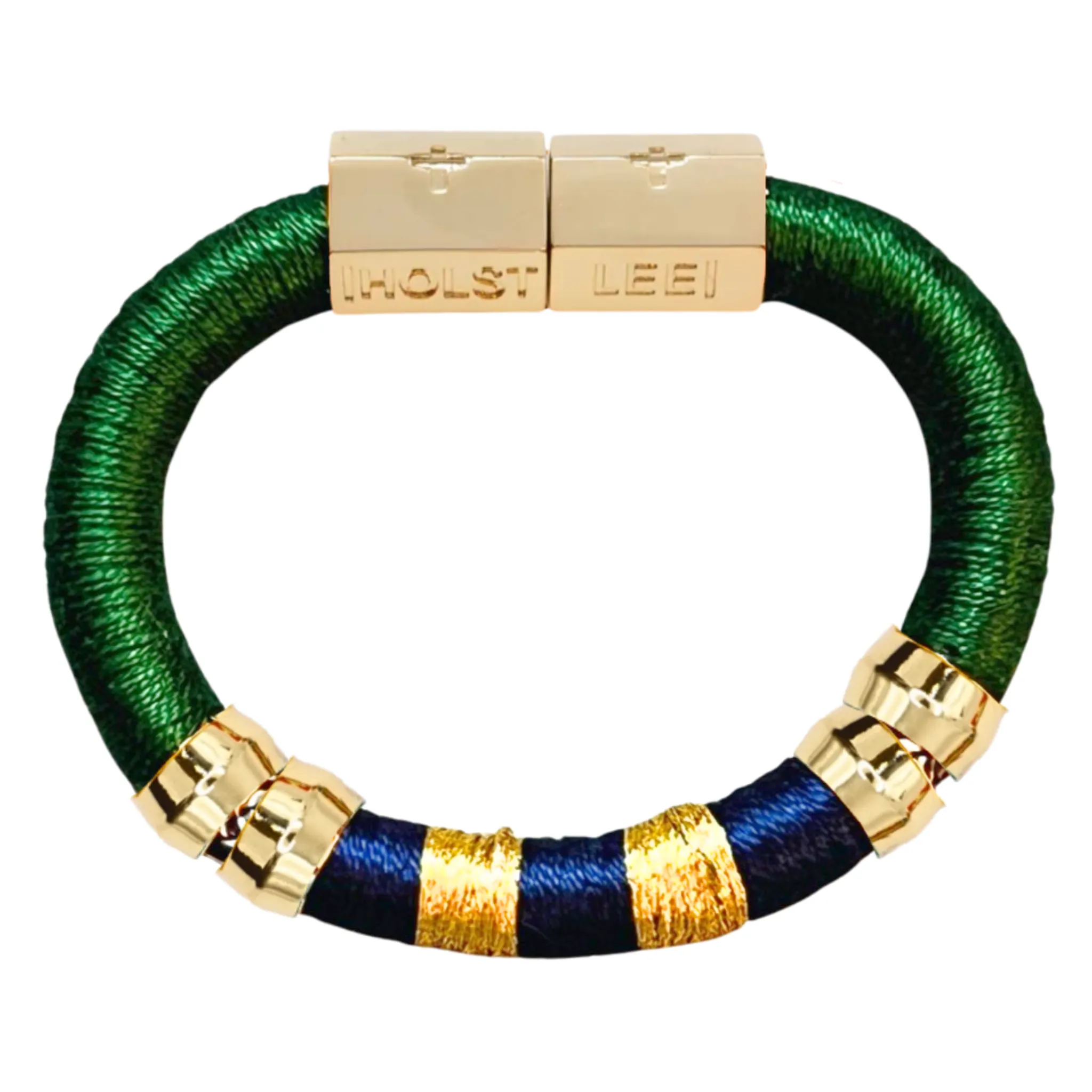 Gameday Bracelet Green, Blue, and Gold