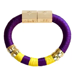 Gameday Bracelet Purple and Yellow