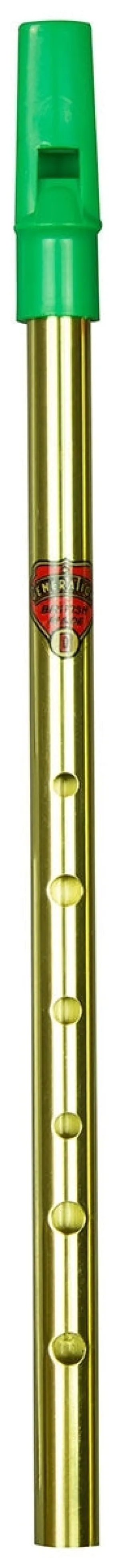 Generation D Brass Green Top Whistle
