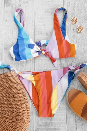Get In Line Colorblock Swimsuit Top