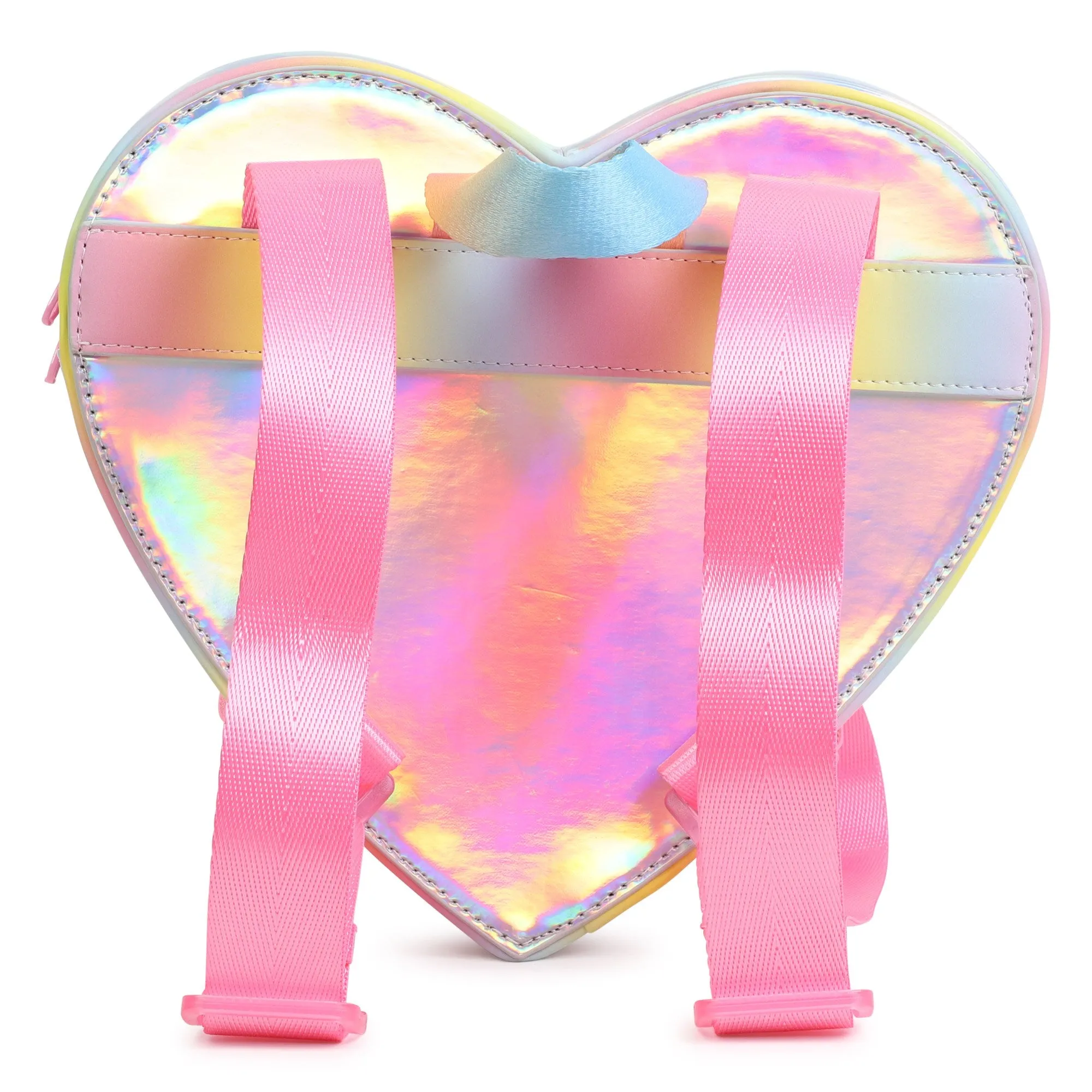 Girls Silver Heart Rucksack
