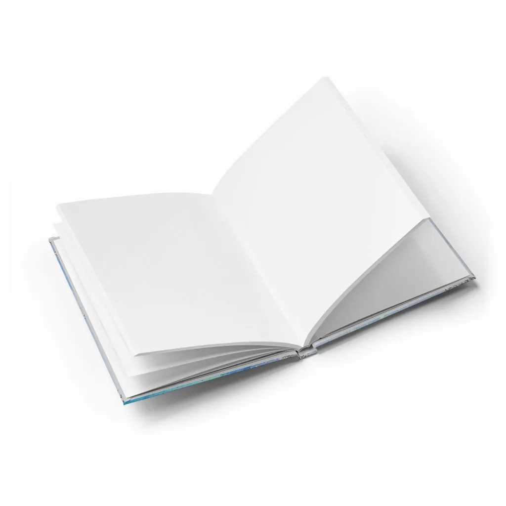 GLITTER WAVE CRYSTAL/OPAL PEARLIZED LOOK JOURNAL - Blank Unlined Pages