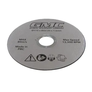 GMC Resin Cutting Disc GTS1500 115 x 22.23mm 812216