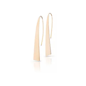 Gold Pulpit Rock Earrings - 57mm Glossy