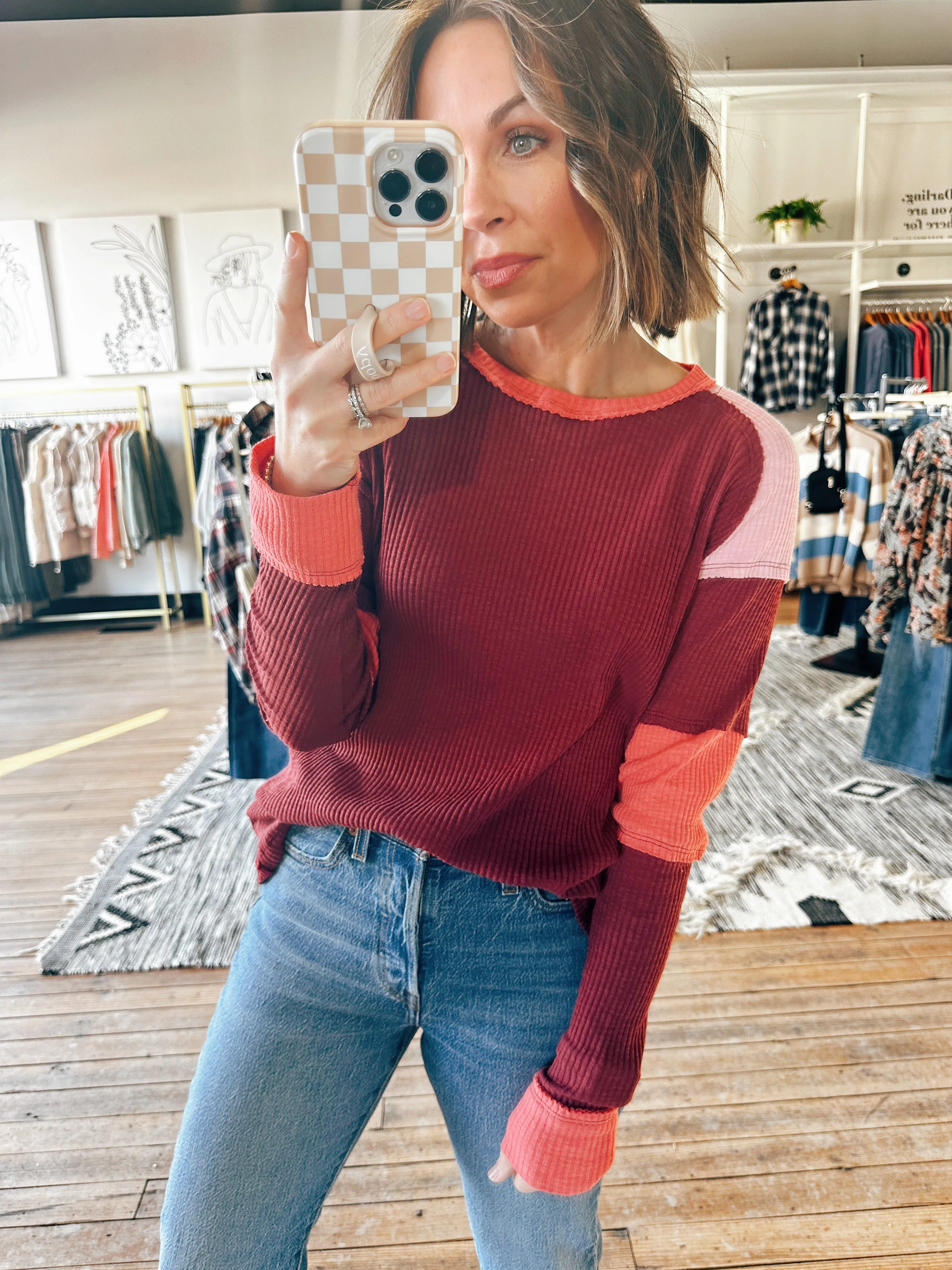 Gretel Colorblock Layering Top-2 Colors