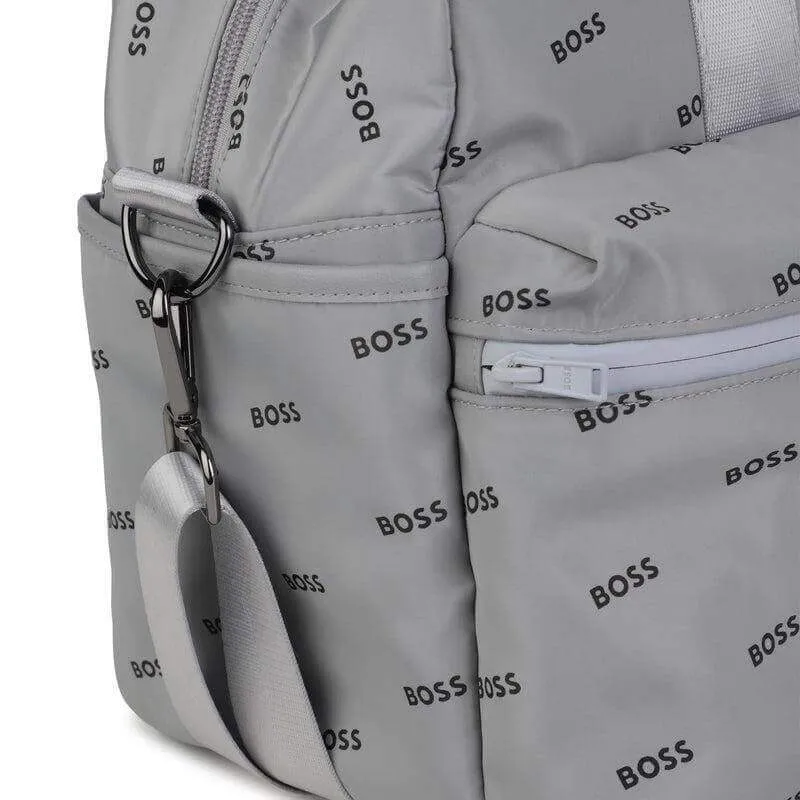 Grey Logo Baby Changing Bag & Mat