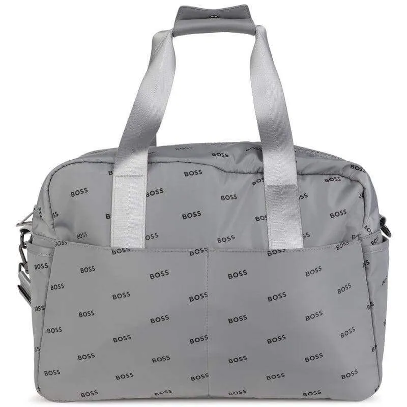 Grey Logo Baby Changing Bag & Mat
