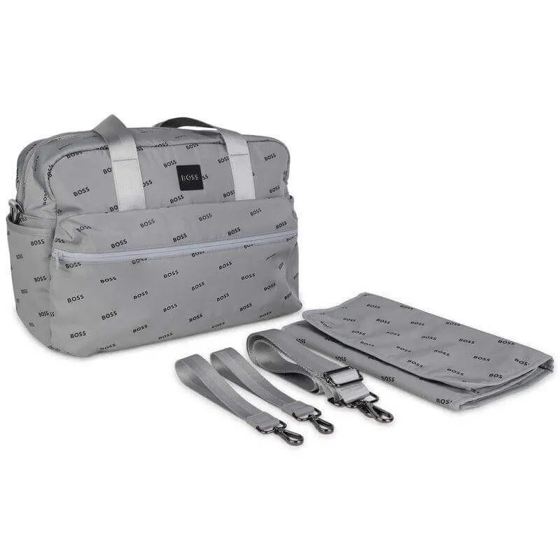 Grey Logo Baby Changing Bag & Mat
