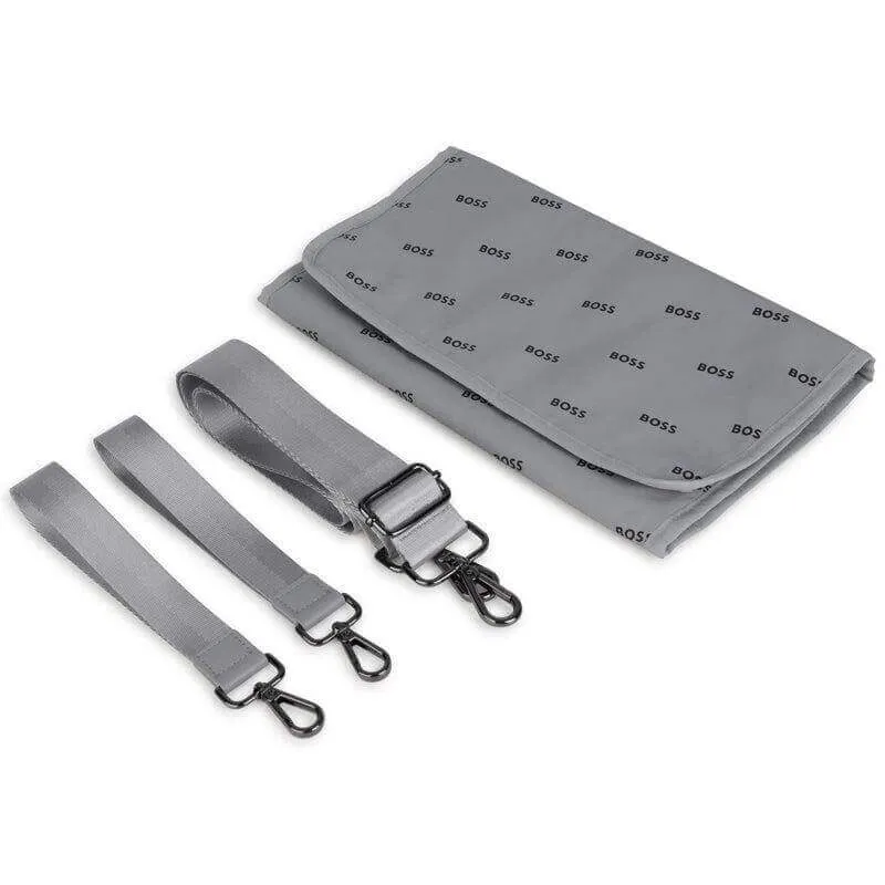 Grey Logo Baby Changing Bag & Mat