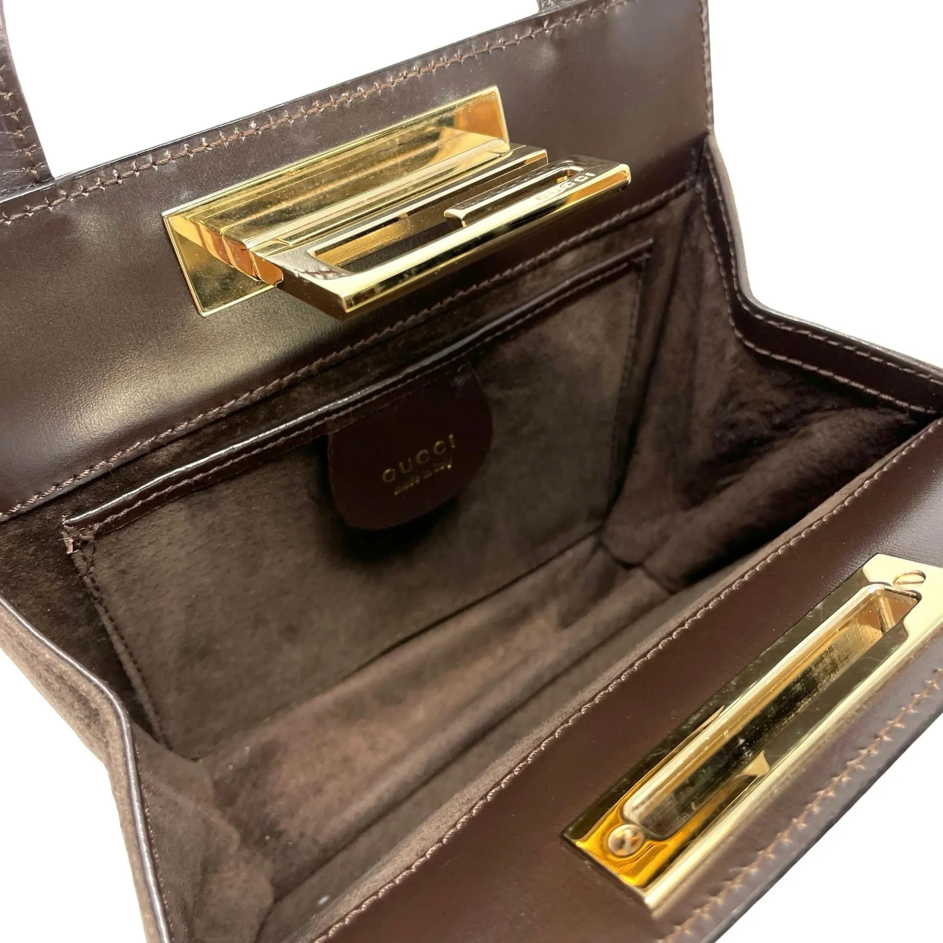 Gucci Brown Mini Top Handle Bag