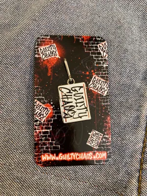 GUILTY CHAOS SLAP LOGO ZIPPER PULL