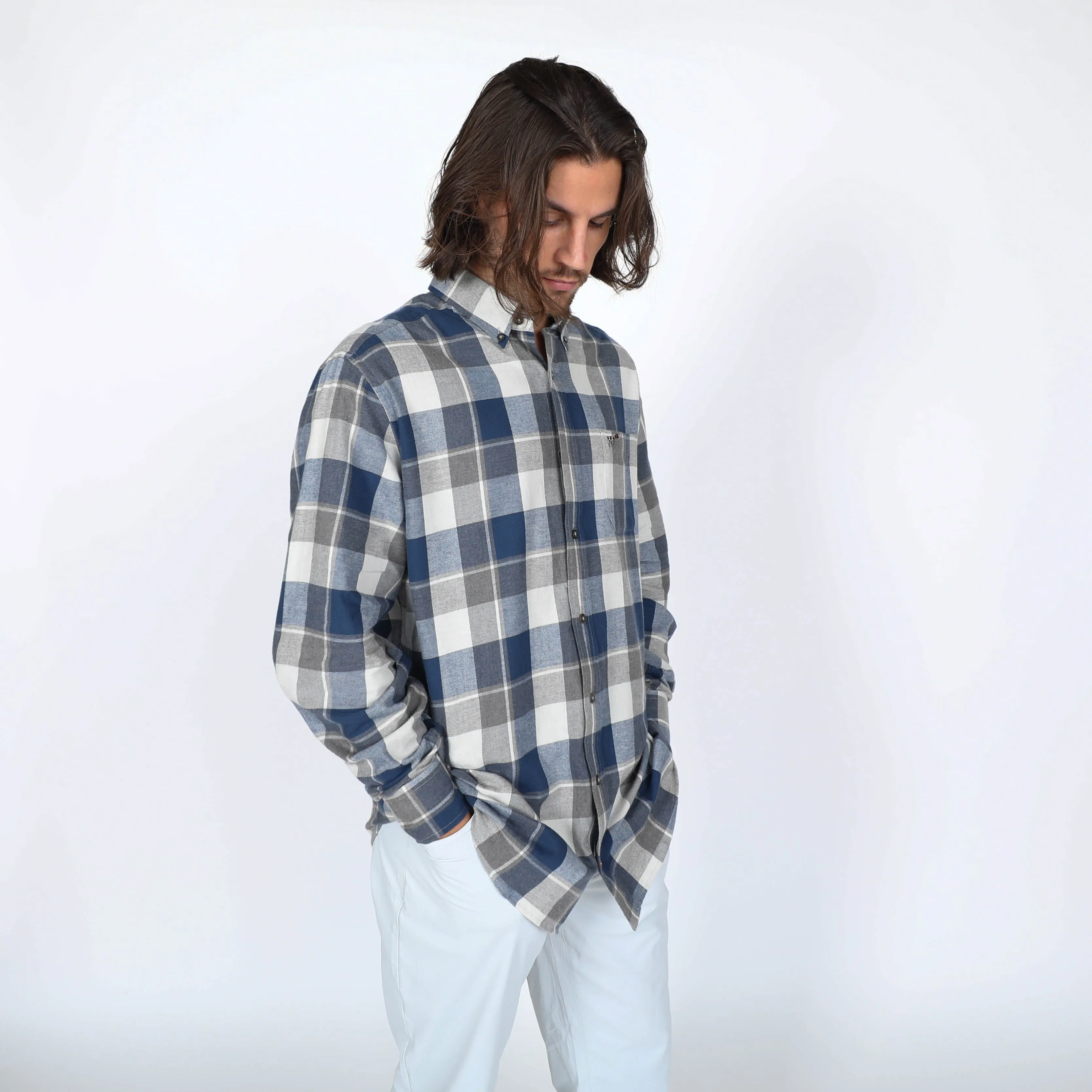 Hadley Brushed Cotton- Hinton Plaid Final Sale
