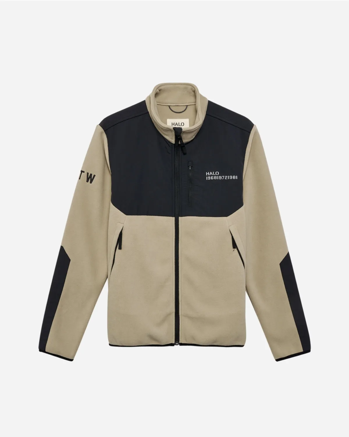 HALO Blocked Zip Fleece - Chinchilla