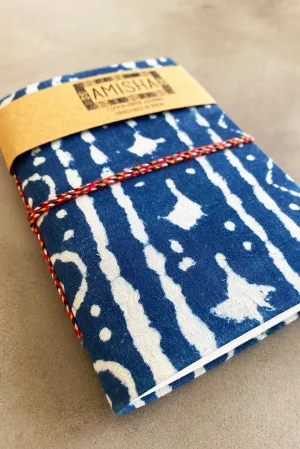 Handmade Paper Small Journal | Indigo Geo