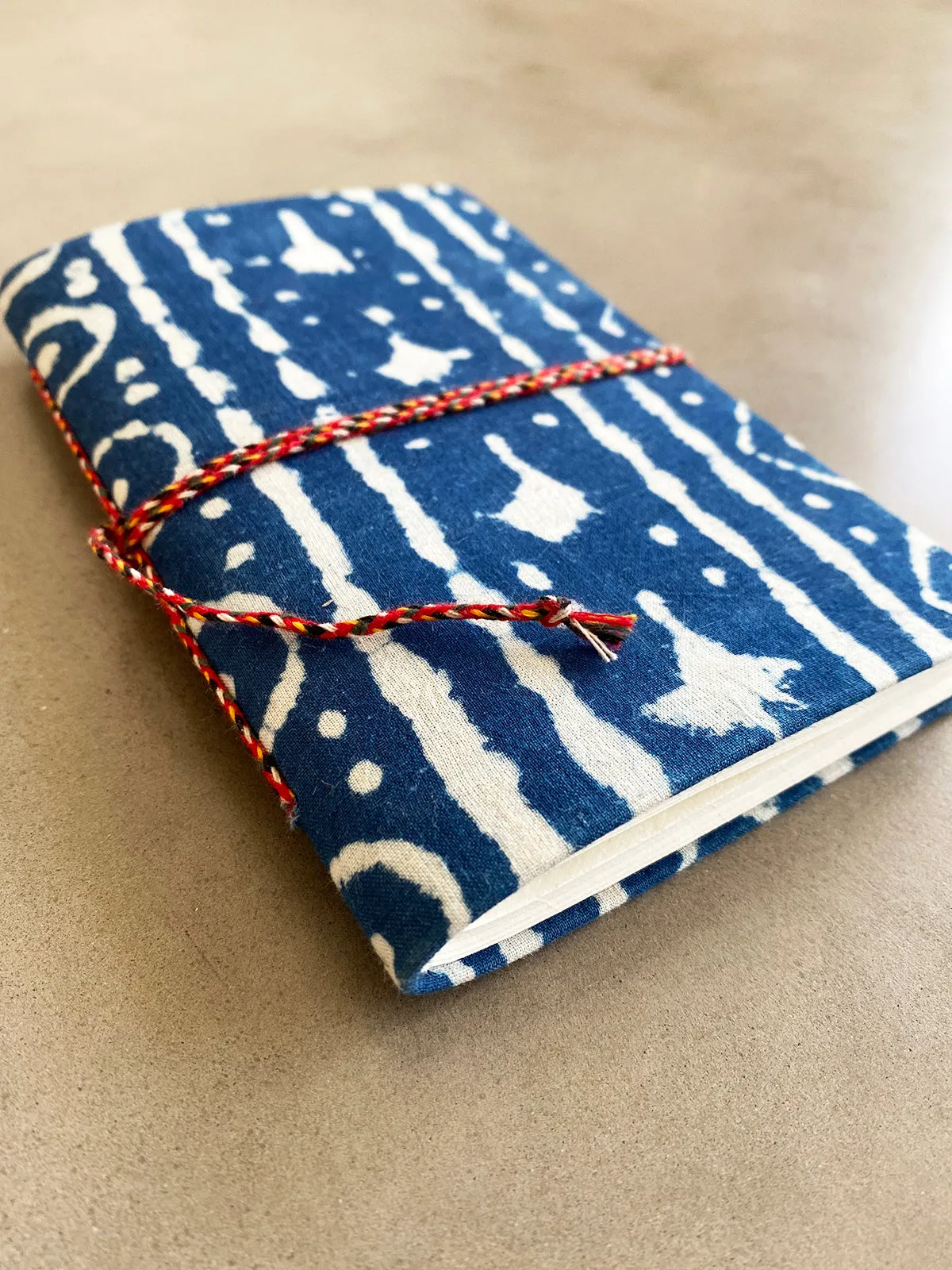 Handmade Paper Small Journal | Indigo Geo