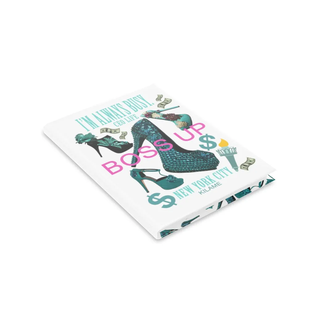 Hardcover Notebook with Puffy Covers 'Boss Up'