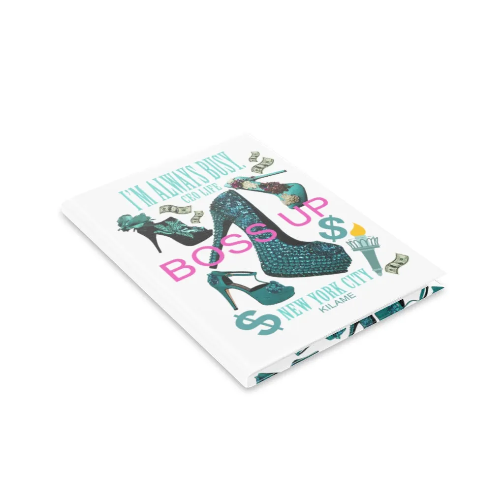 Hardcover Notebook with Puffy Covers 'Boss Up'