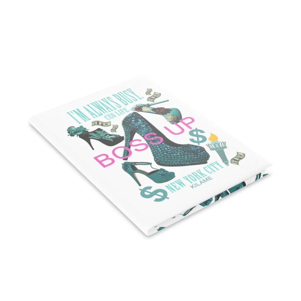 Hardcover Notebook with Puffy Covers 'Boss Up'