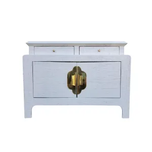 Harrison Van Horn Lacquered Grasscloth Nightstand