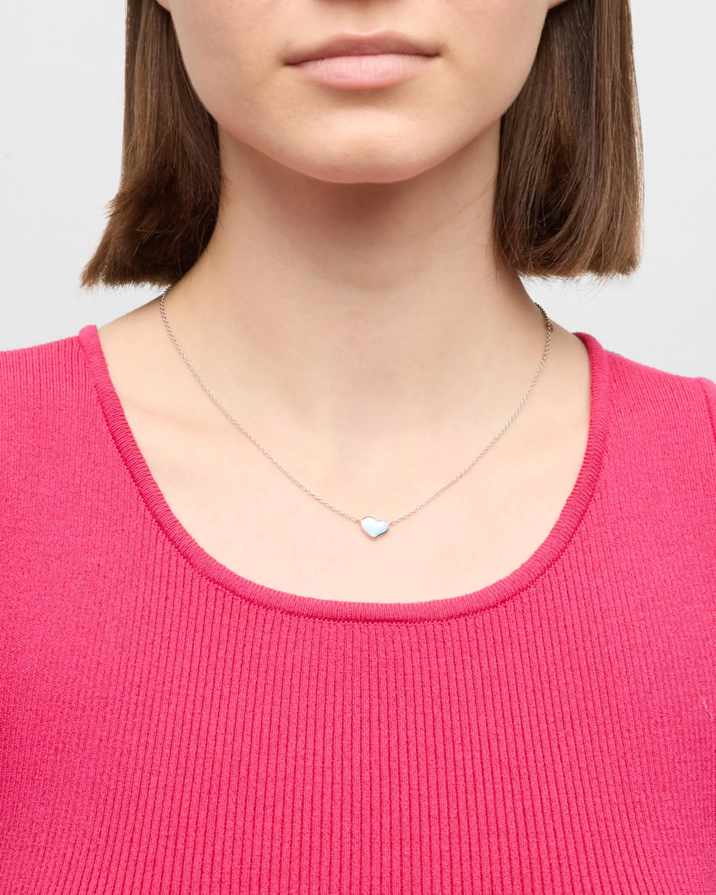 Heart Pendant Sterling Necklace