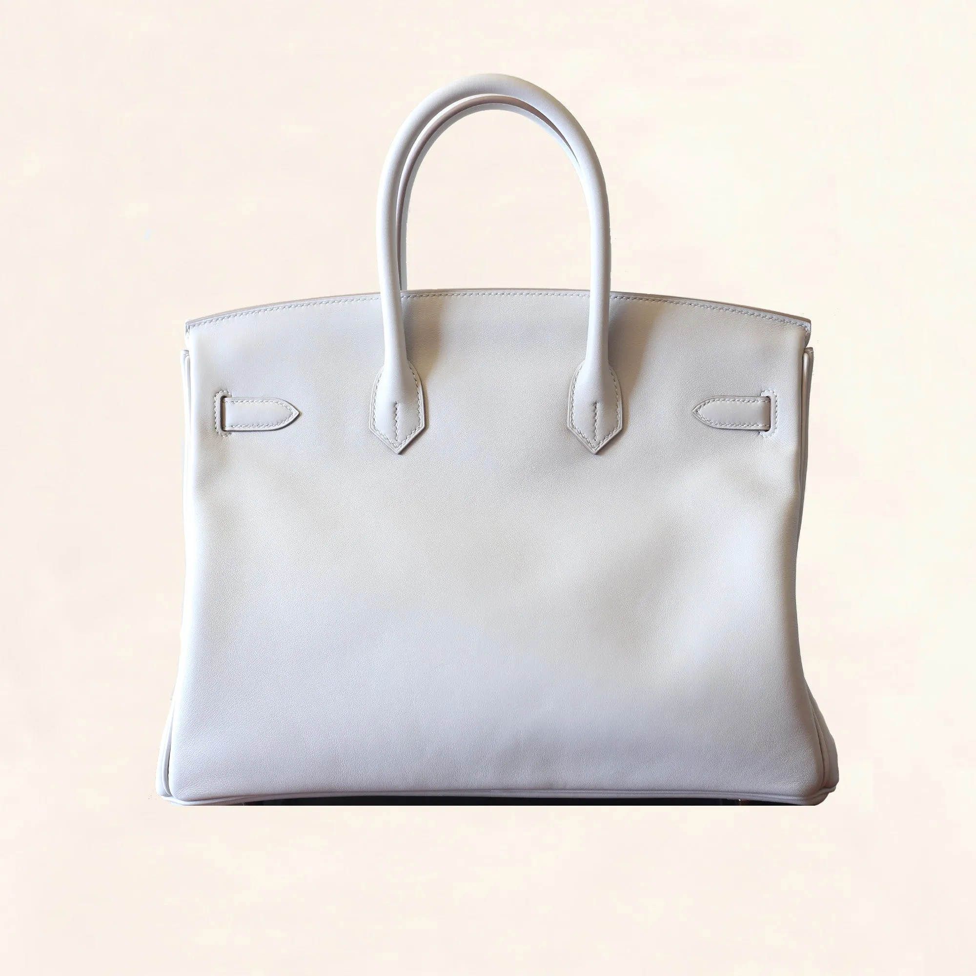 Hermès |Gris Perle Swift Birkin with Gold Hardware| 35