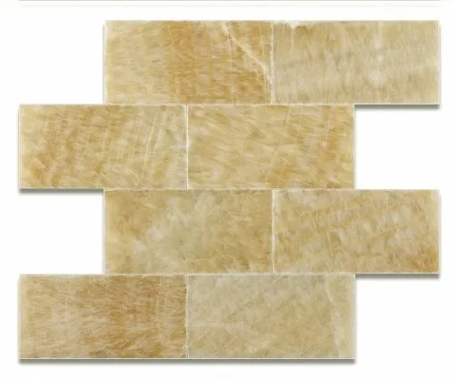 Honey Onyx 3 X 6 Polished Premium Brick / Subway Tile - Box of 5 sq. ft.