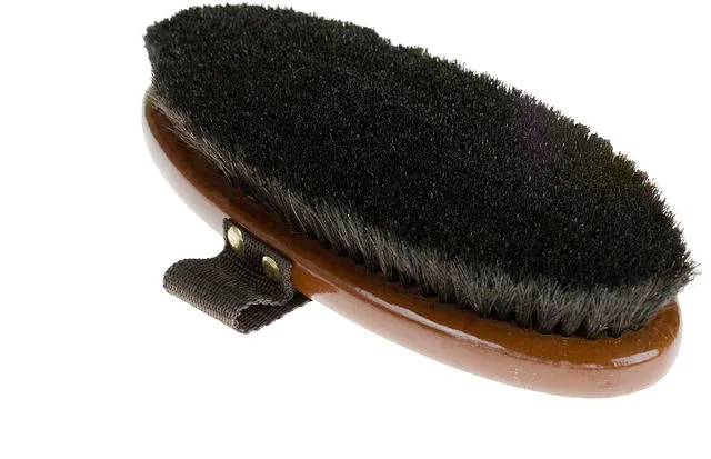 Horze Large Natural Body Brush Black Bristle