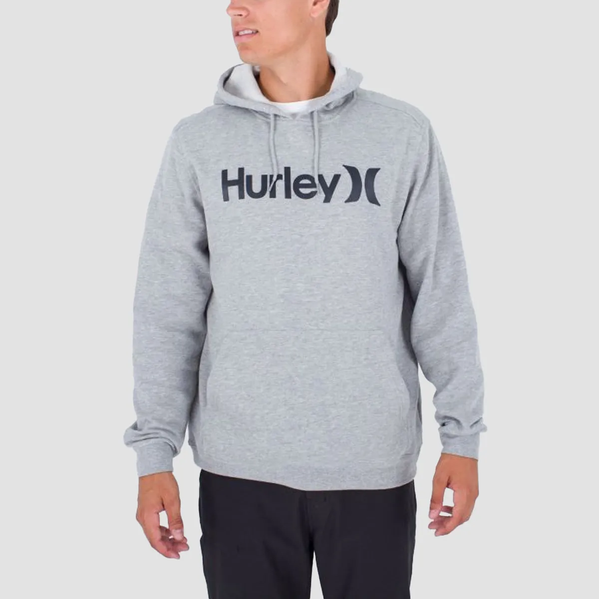 Hurley One And Only Solid Pullover Hoodie Dark Heather Grey