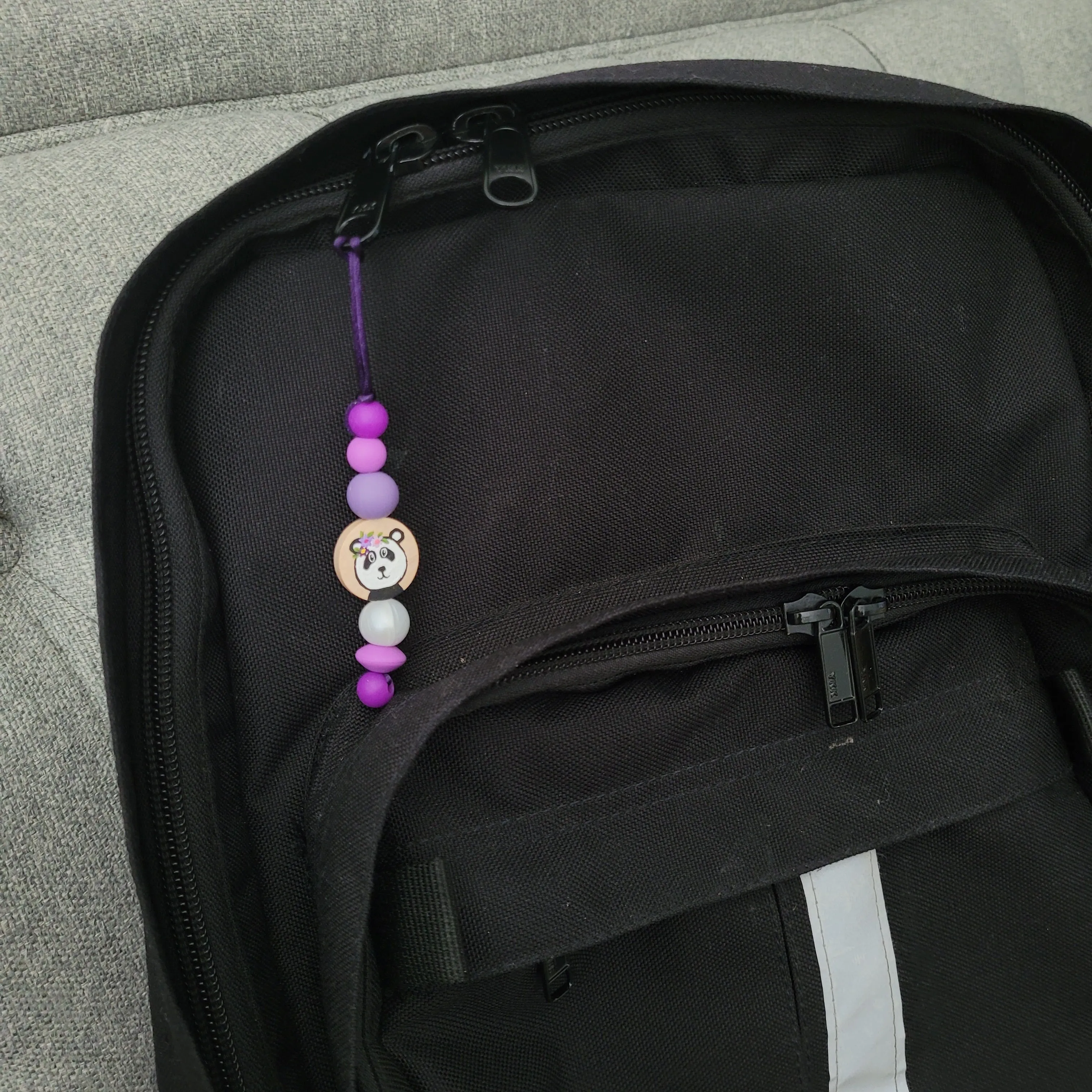 Identificateur PANDA, tirette à fermeture éclair, sac d'école, étui à crayons