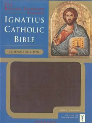 Ignatius Bible (Compact) Burgandy with Zipper