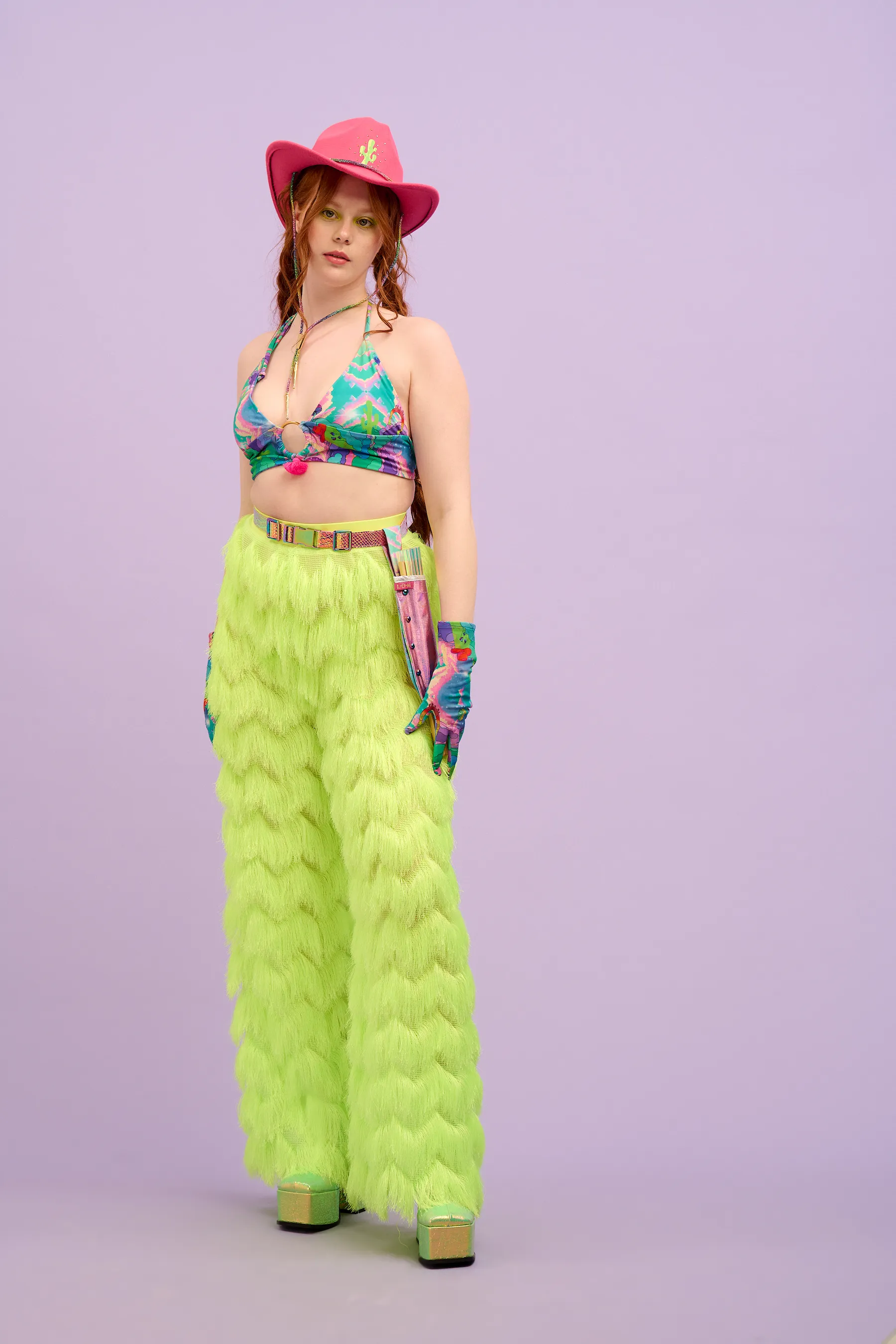 Intergalactic Rodeo Hooped Bra Top