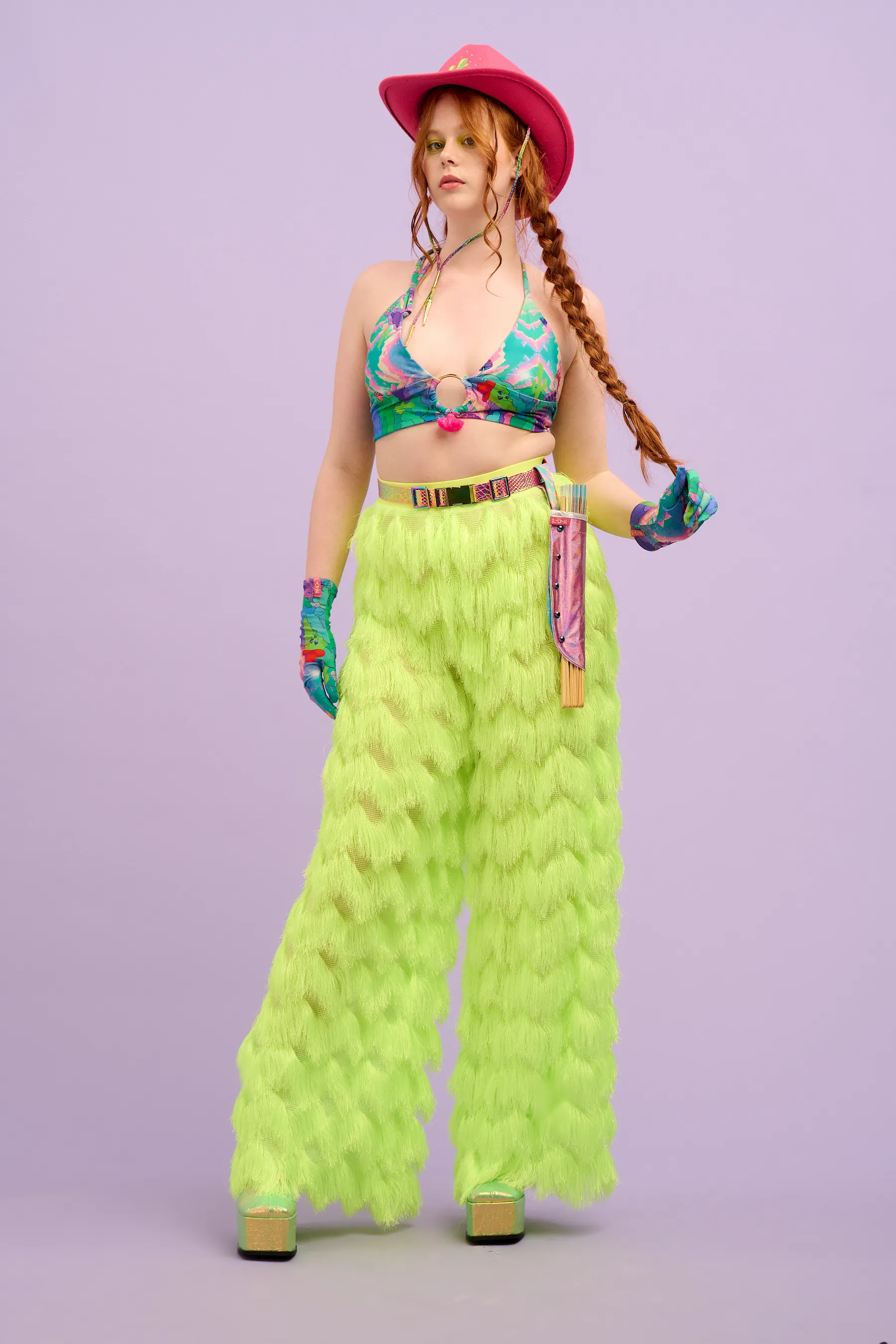 Intergalactic Rodeo Hooped Bra Top