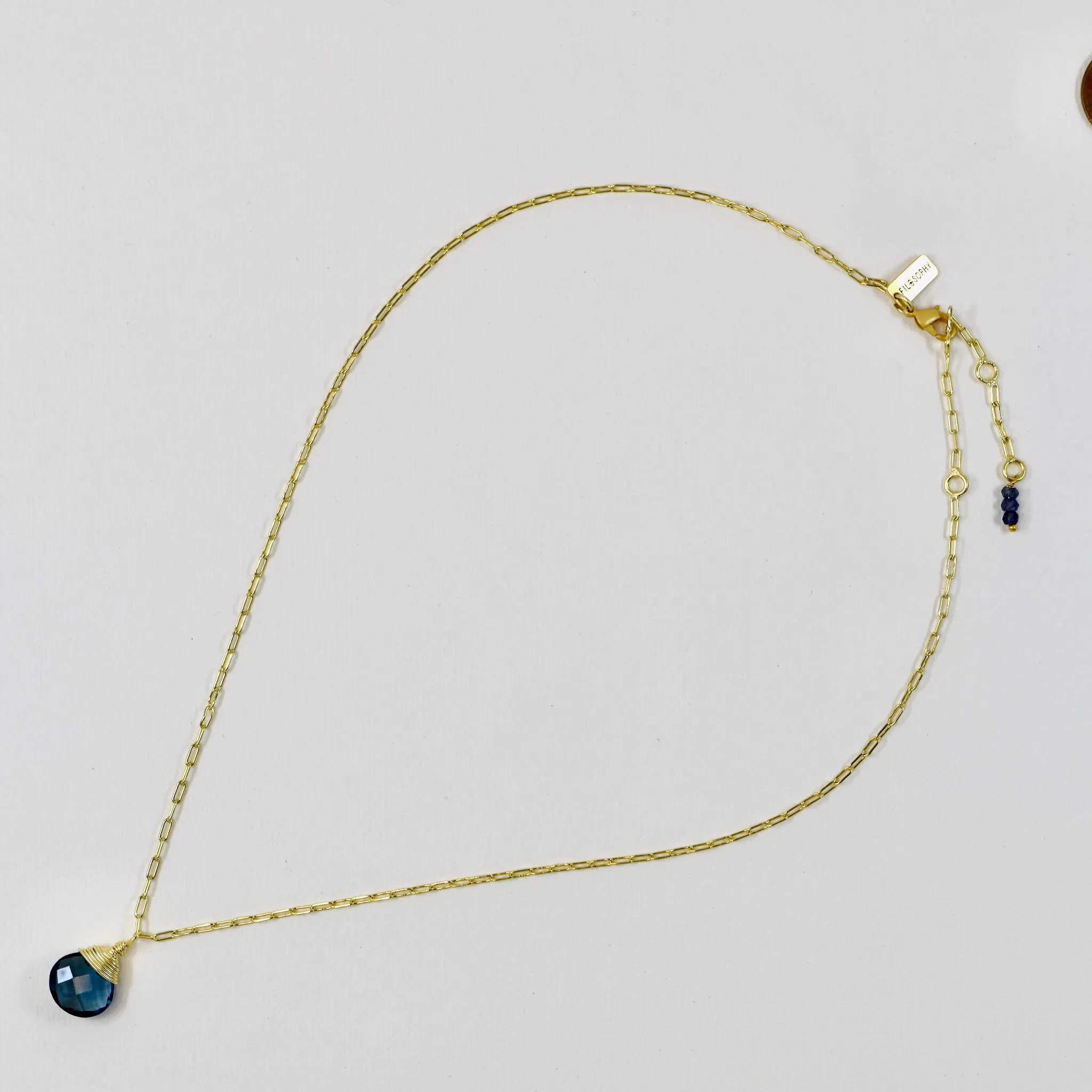 Iolite Journey Necklace - Gold