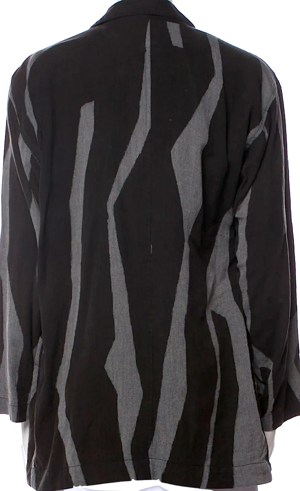 ISSEY MIYAKE JAPAN. Plantation Line Colorblock Pattern Jacket
