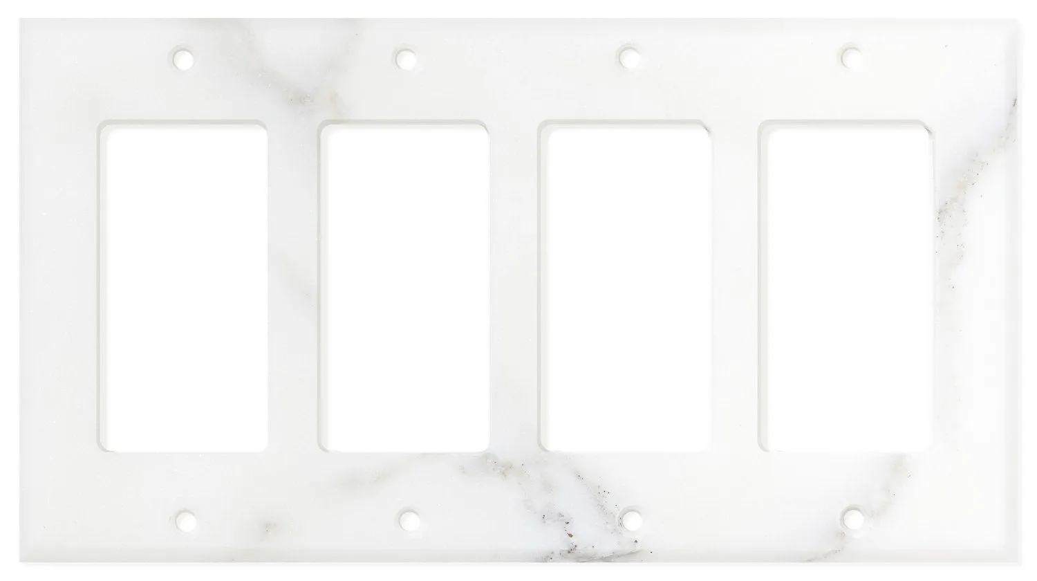 Italian Calacatta Gold Marble Switch Plate Cover, Polished (4 ROCKER)