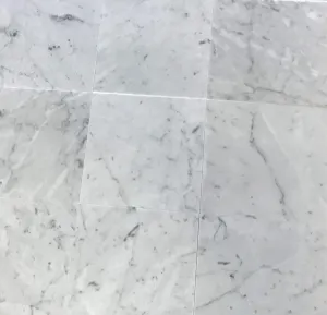 Italian Carrara White (Bianco Carrara) Marble 12" X 12" Field Tile, Polished - A7 (Lot of264 pcs. (264 sq. ft.)
