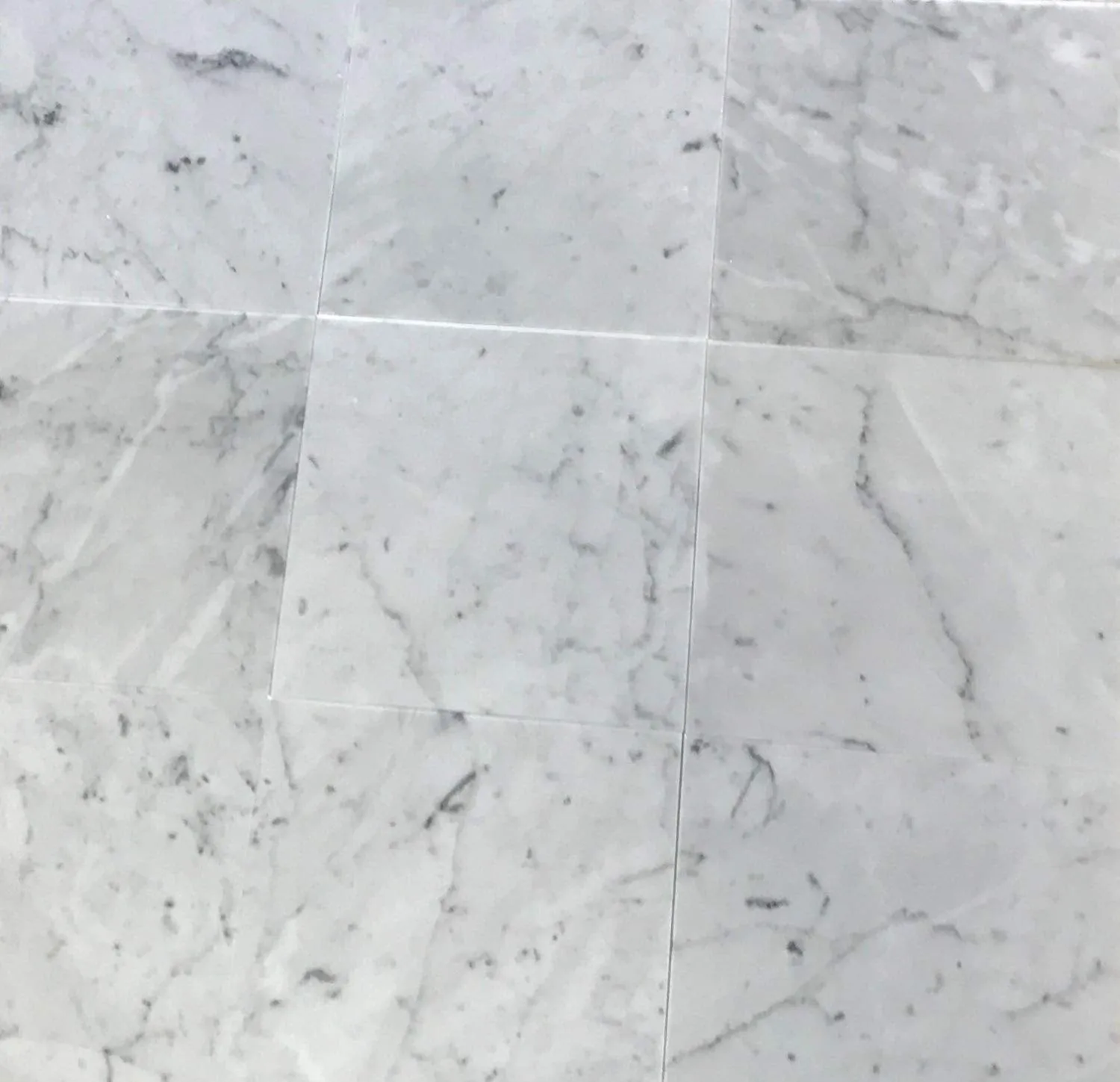 Italian Carrara White (Bianco Carrara) Marble 12" X 12" Field Tile, Polished - A7 (Lot of264 pcs. (264 sq. ft.)