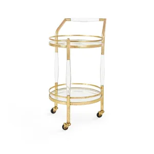 Jane Bar Cart / Gold Leaf