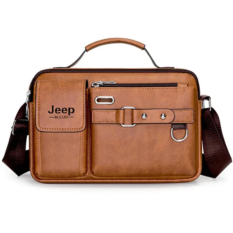 JEEP BULUO Multi-function Business Handbags for Men