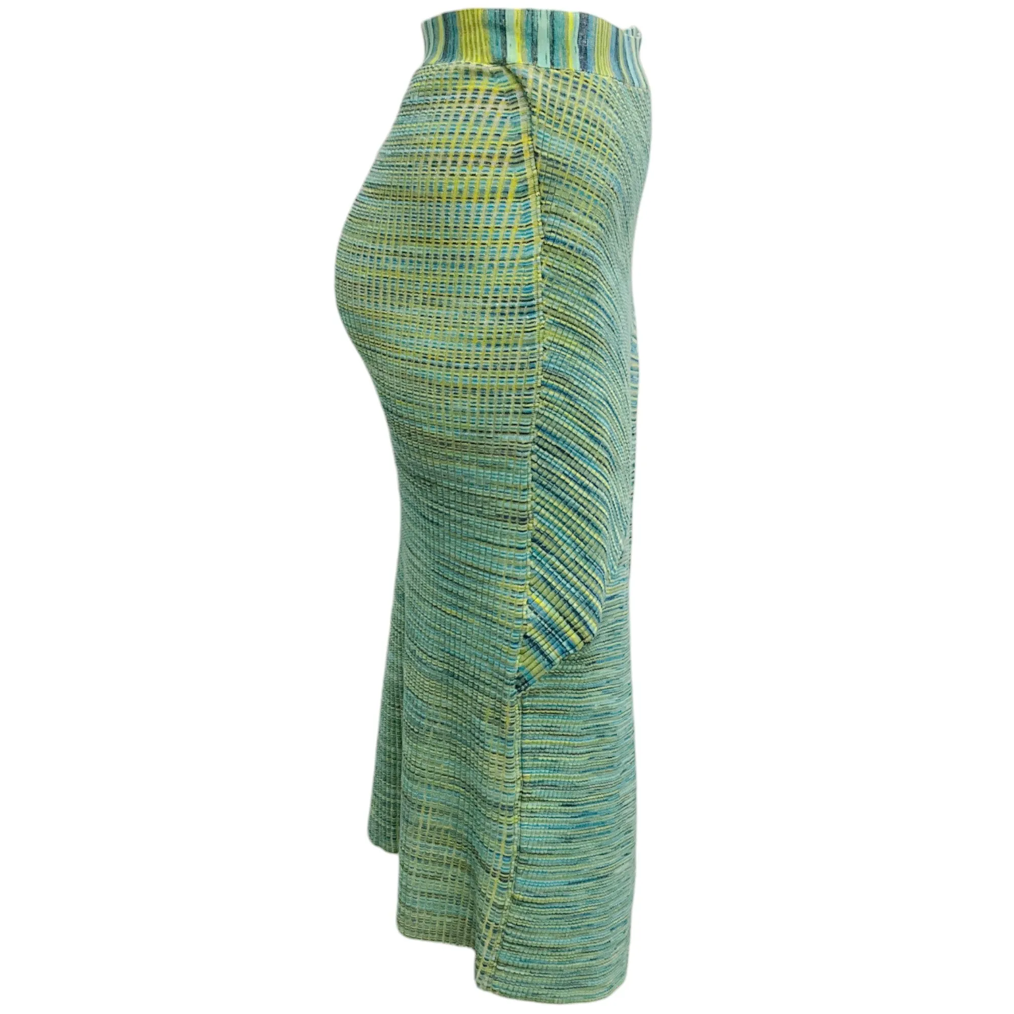 Jonathan Simkhai Baltic Blue Space Dye Knit Midi Skirt