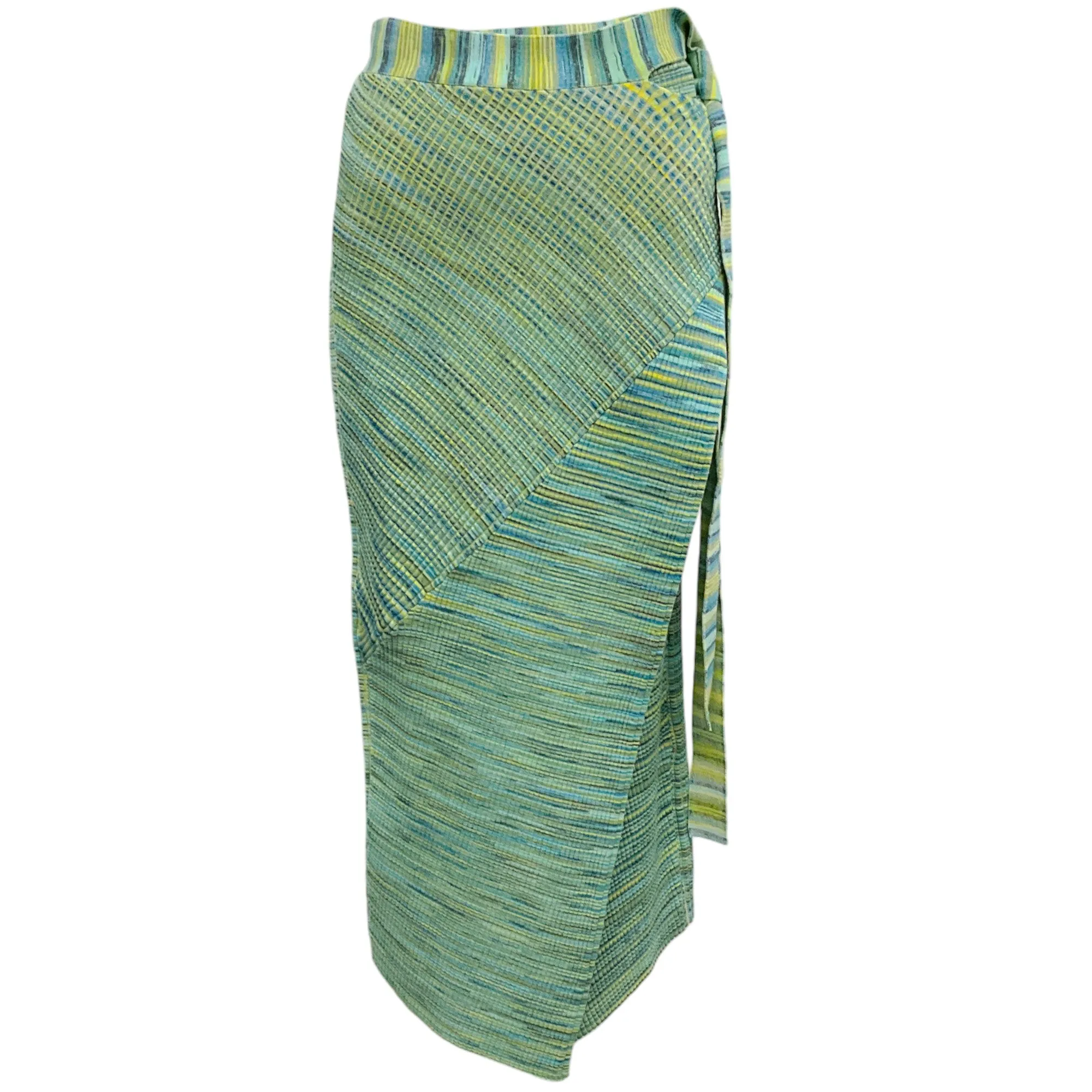 Jonathan Simkhai Baltic Blue Space Dye Knit Midi Skirt