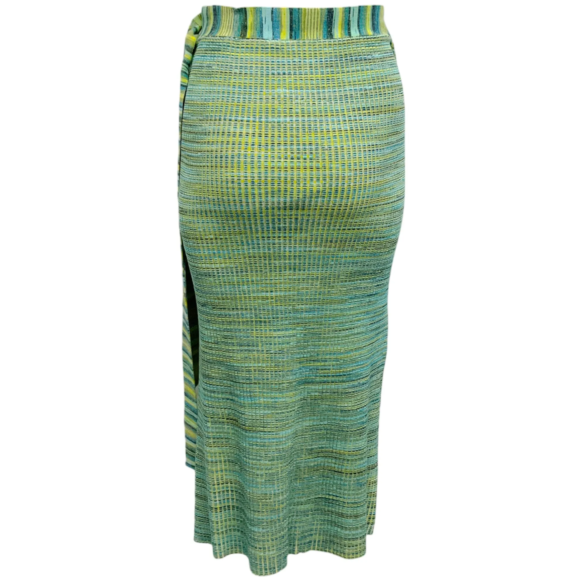 Jonathan Simkhai Baltic Blue Space Dye Knit Midi Skirt