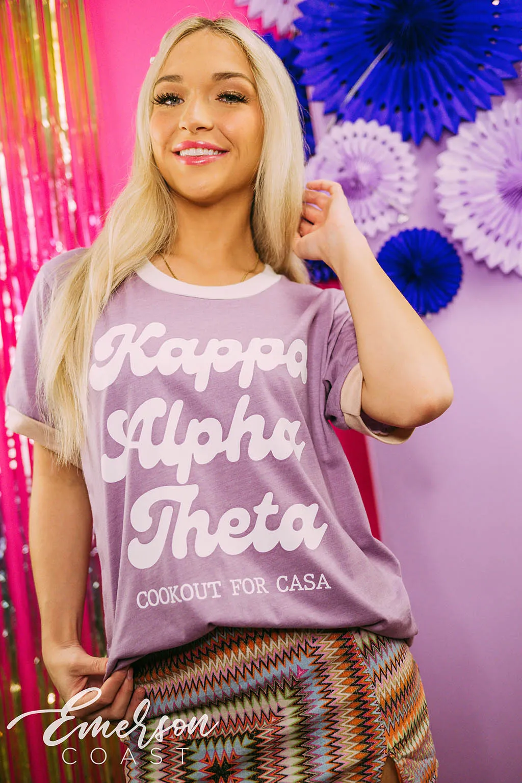 Kappa Alpha Theta Philanthropy Cookout For Casa Ringer Tee