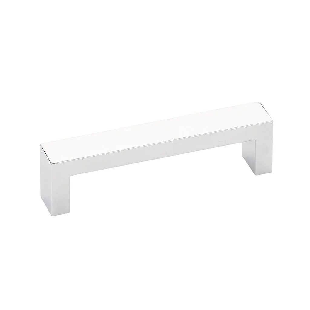 Keaton Cabinet Pull Handle - Cabinet Mount - 4" Brass/Polished Chrome