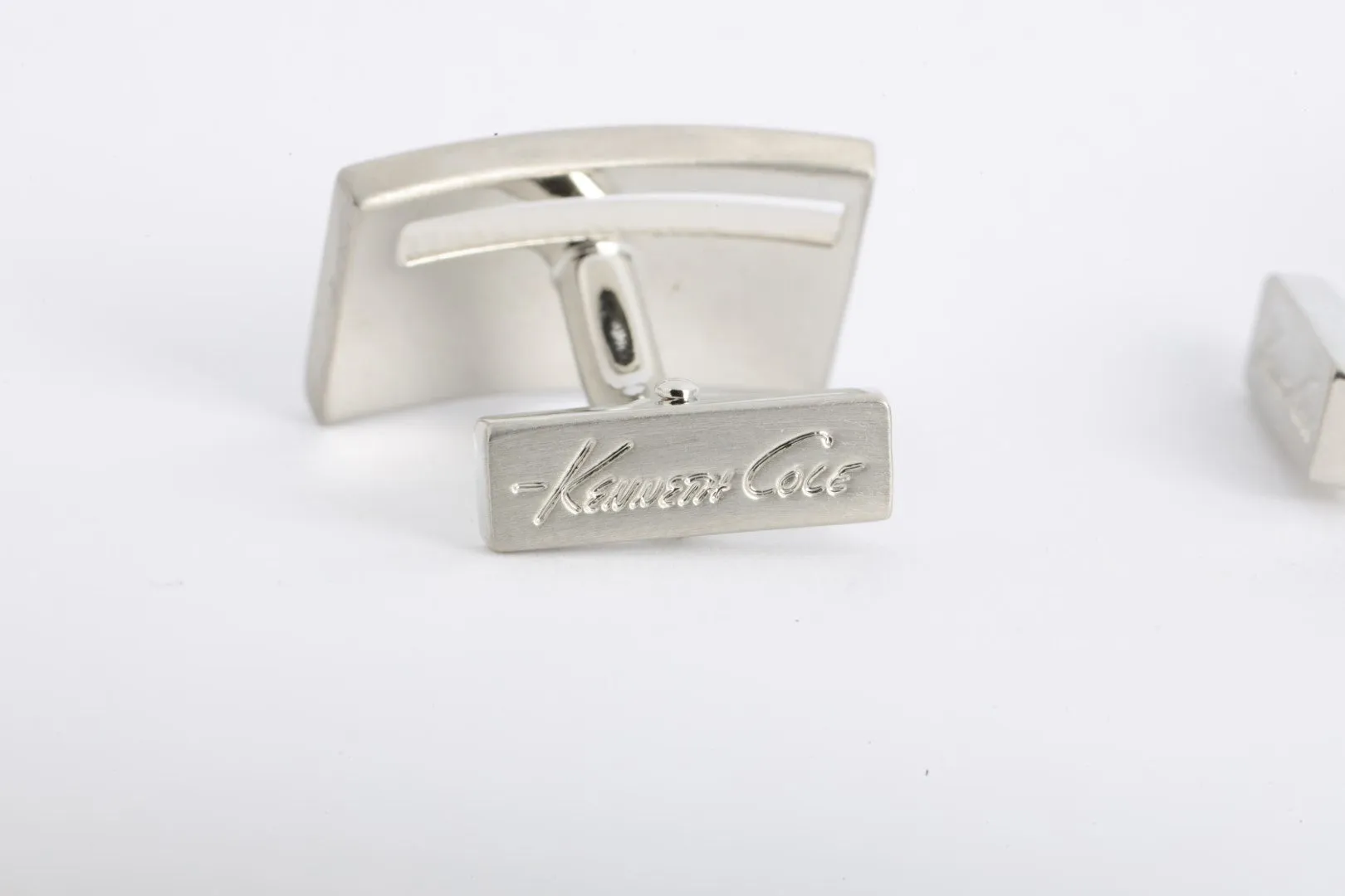 Kenneth Cole Brushed Nickel Cuff Links (11.81g.)