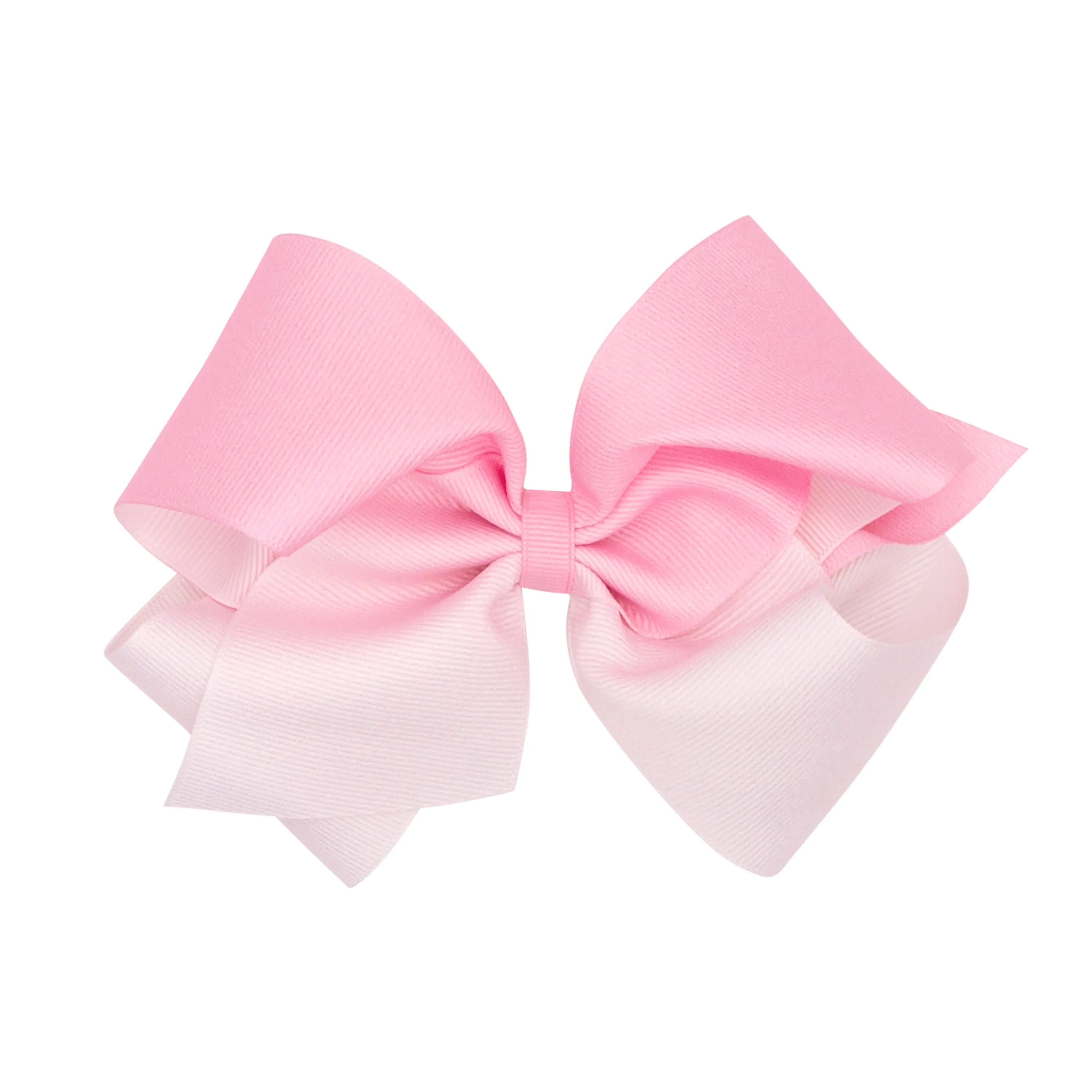 King Grosgrain Ombre Colorblock Bow - Pearl Pink
