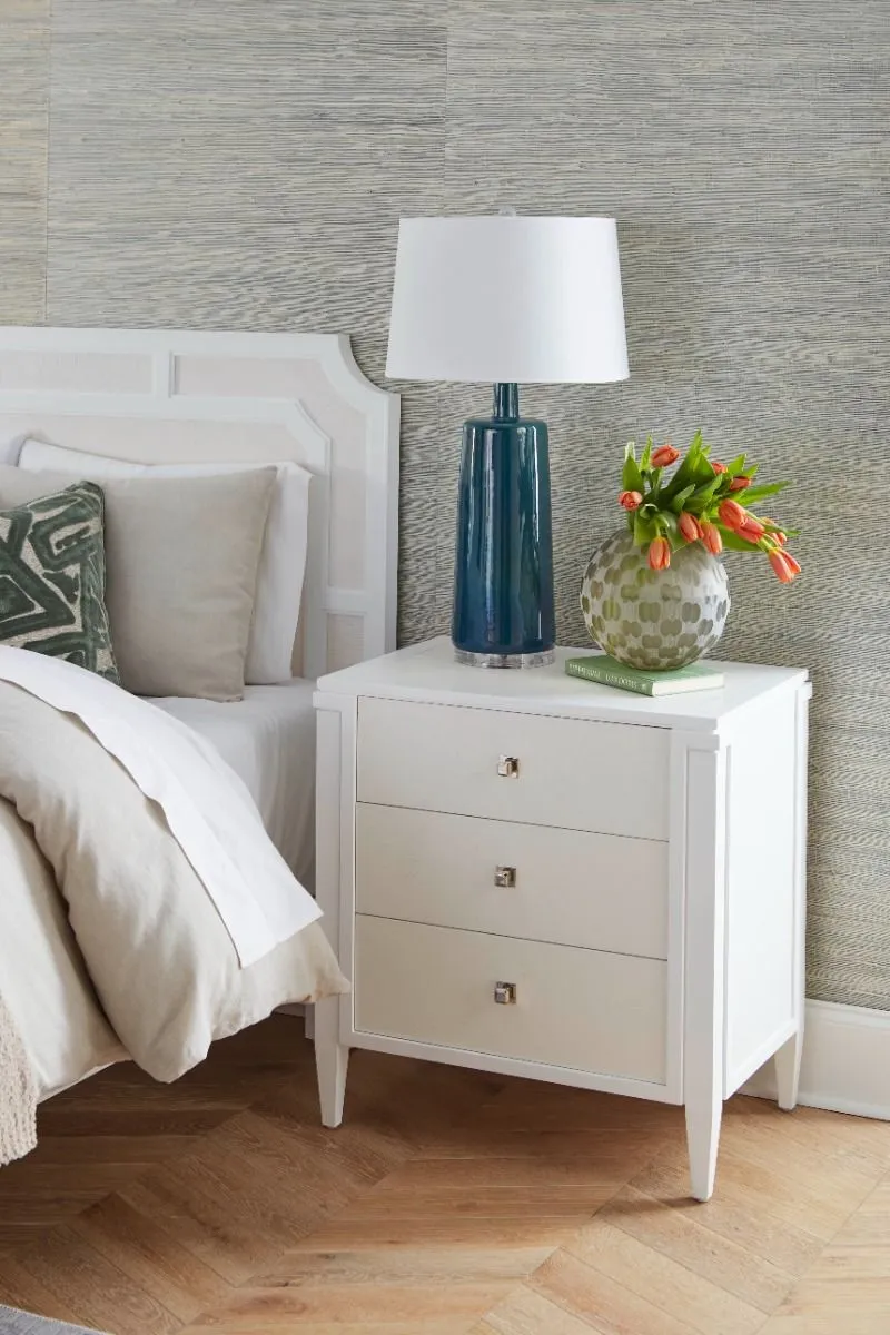 Kingston 3-Drawer End Table / Soft White
